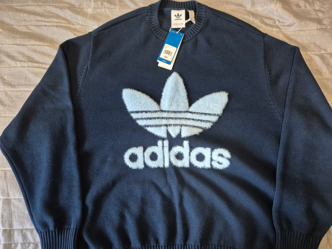 (새상품) 아디다스 프리미엄 니티드 트레포일 jc6349 니트 상품이미지1