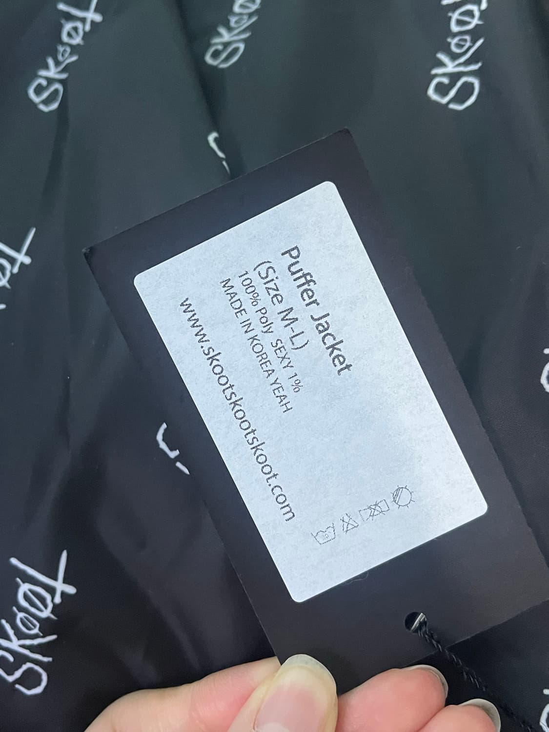 새상품 택o) 스쿠읏 패딩 자켓 M-L 푸퍼 자켓 데드스탁 skoot 상품이미지4