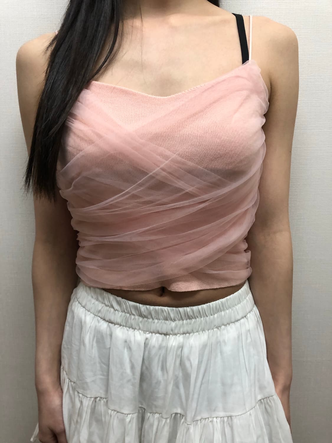빈티지 핑크 레이스 슬리브리스 상품이미지5