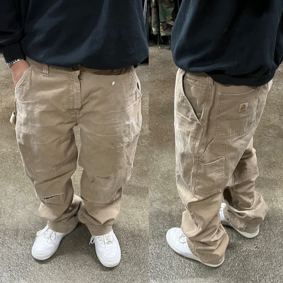 Carhartt 데미지 카펜터 팬츠 (36“) 상품이미지1