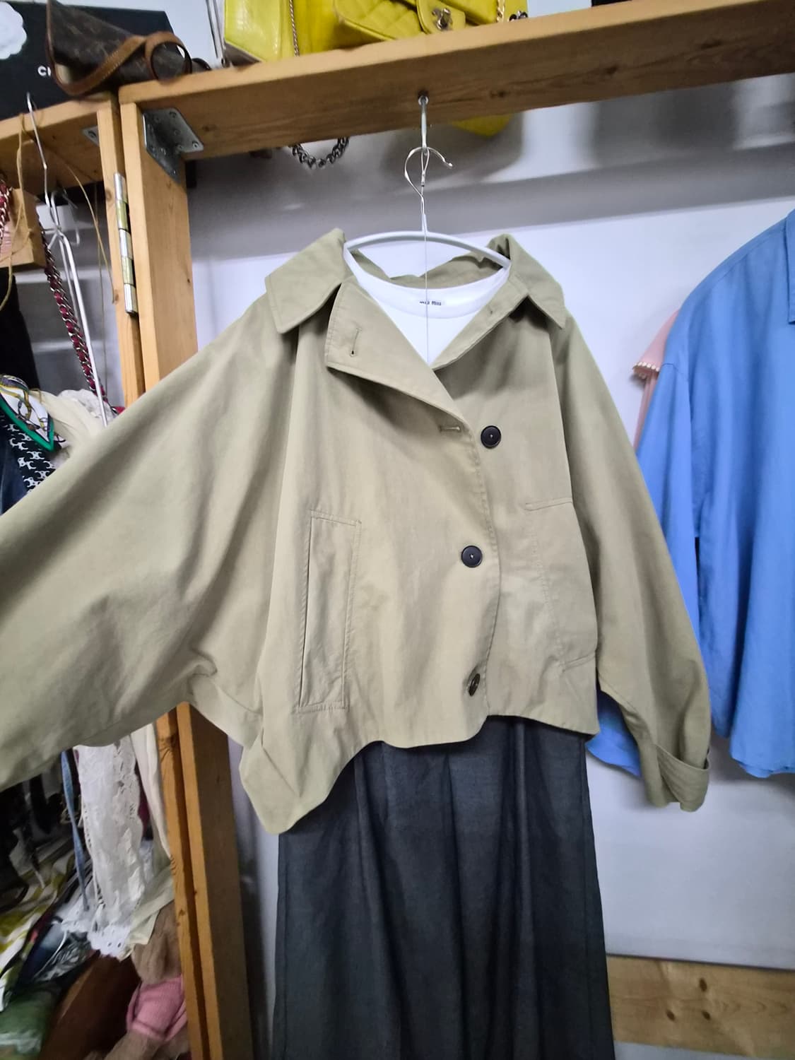 자라 벌룬 후드 숏 트렌치 상품이미지3