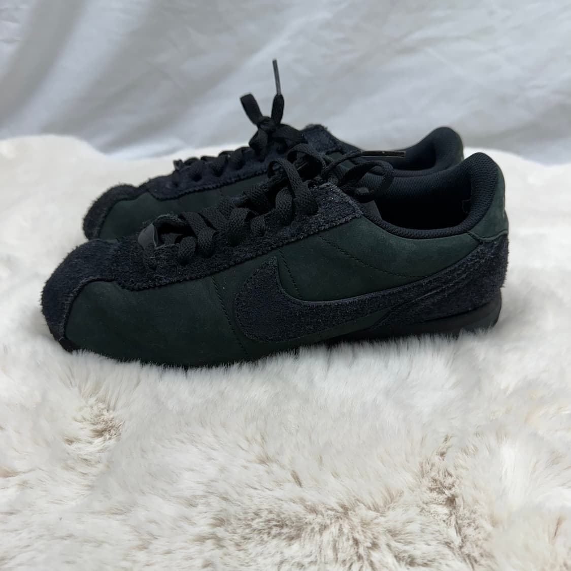 255) 나이키 우먼스 코르테즈 프리미엄 블랙 상품이미지5