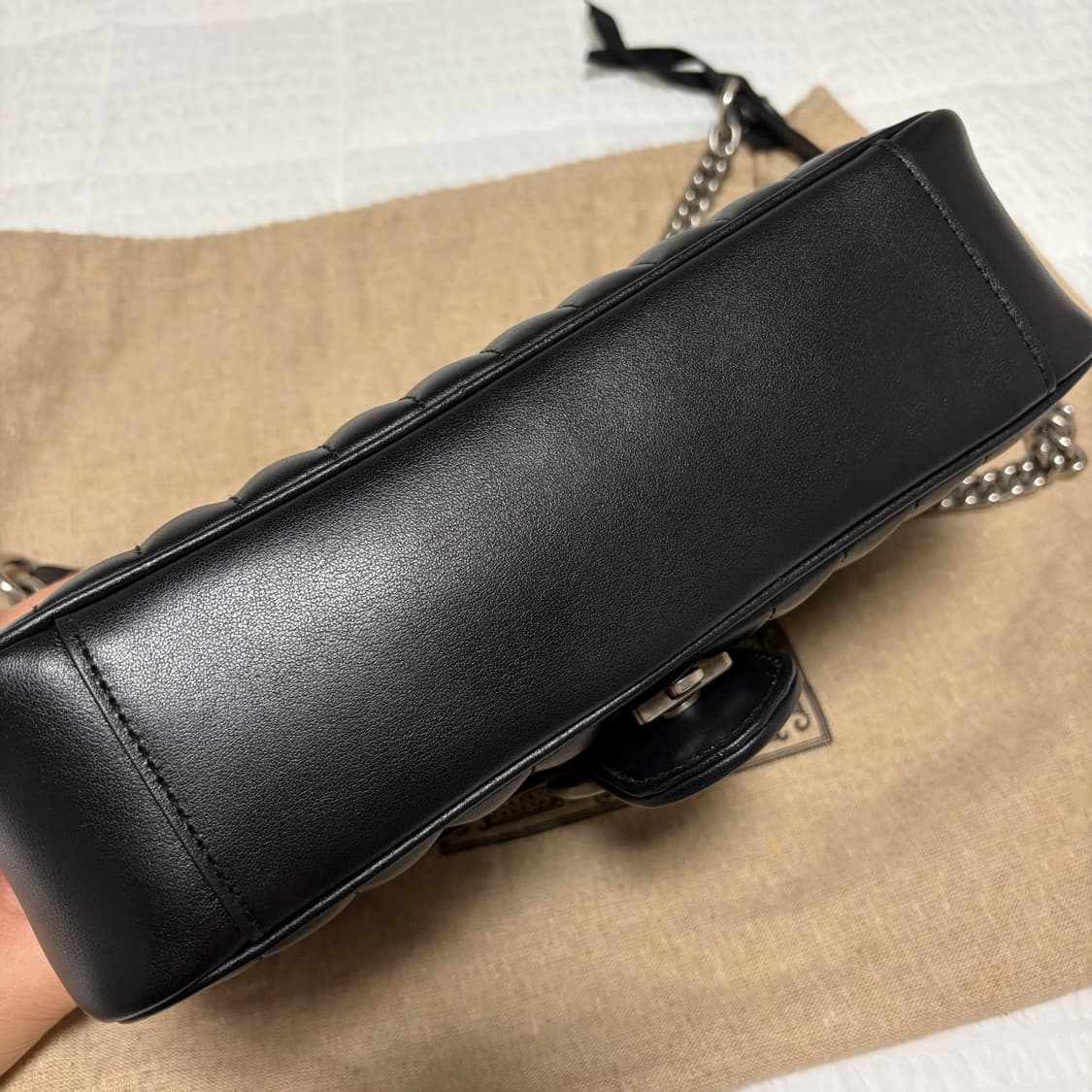 구찌 GG 마몽 스몰 숄더백 은장 상품이미지6