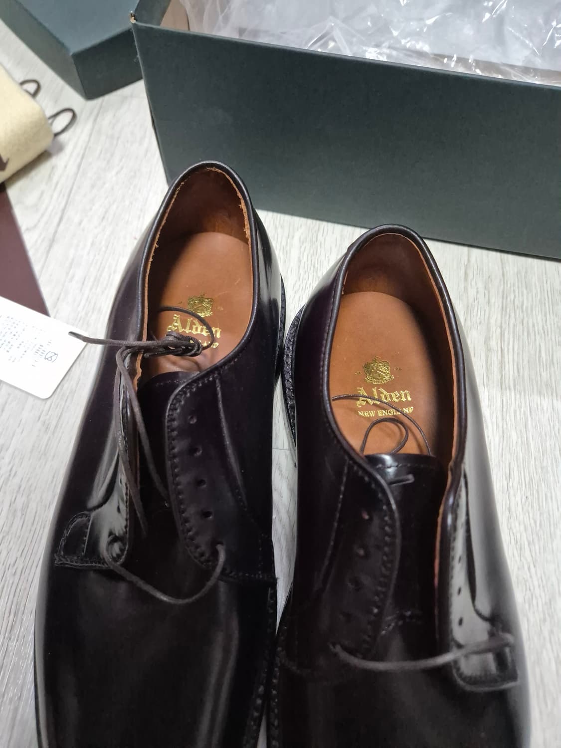 새상품 [7.5E] 알든 990 더비 /9901 987 코도반 더비슈즈  상품이미지6