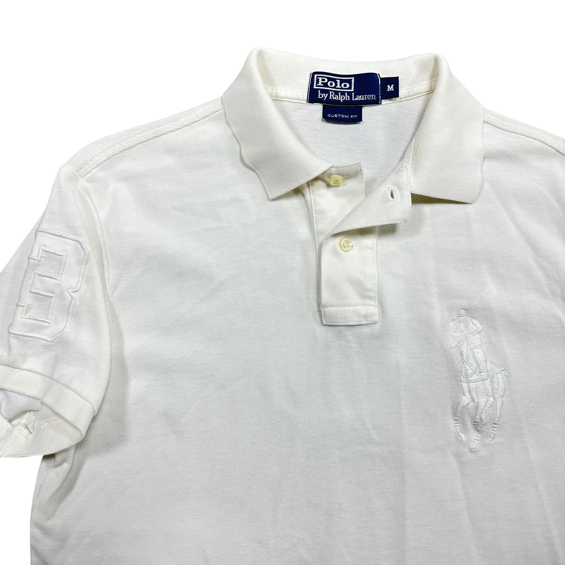 ✨ (바배) 폴로 랄프로렌 화이트 빅포니 카라 반팔티 상품이미지1