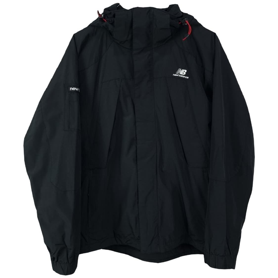 뉴발란스 로고 자수 후드 바람막이 자켓 블랙 M18918 상품이미지2