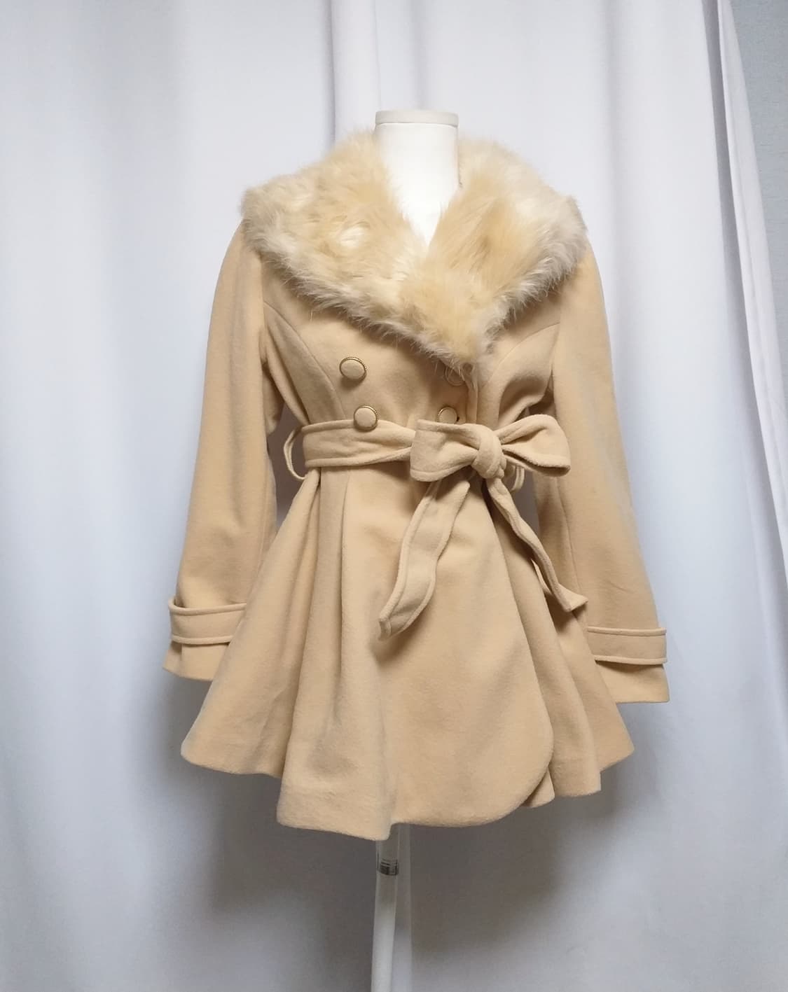 빈티지 퍼코트 달천 대장 라떼히메로맨틱갸루 캐캐체 핀터깔 원피스자켓스나계 상품이미지1