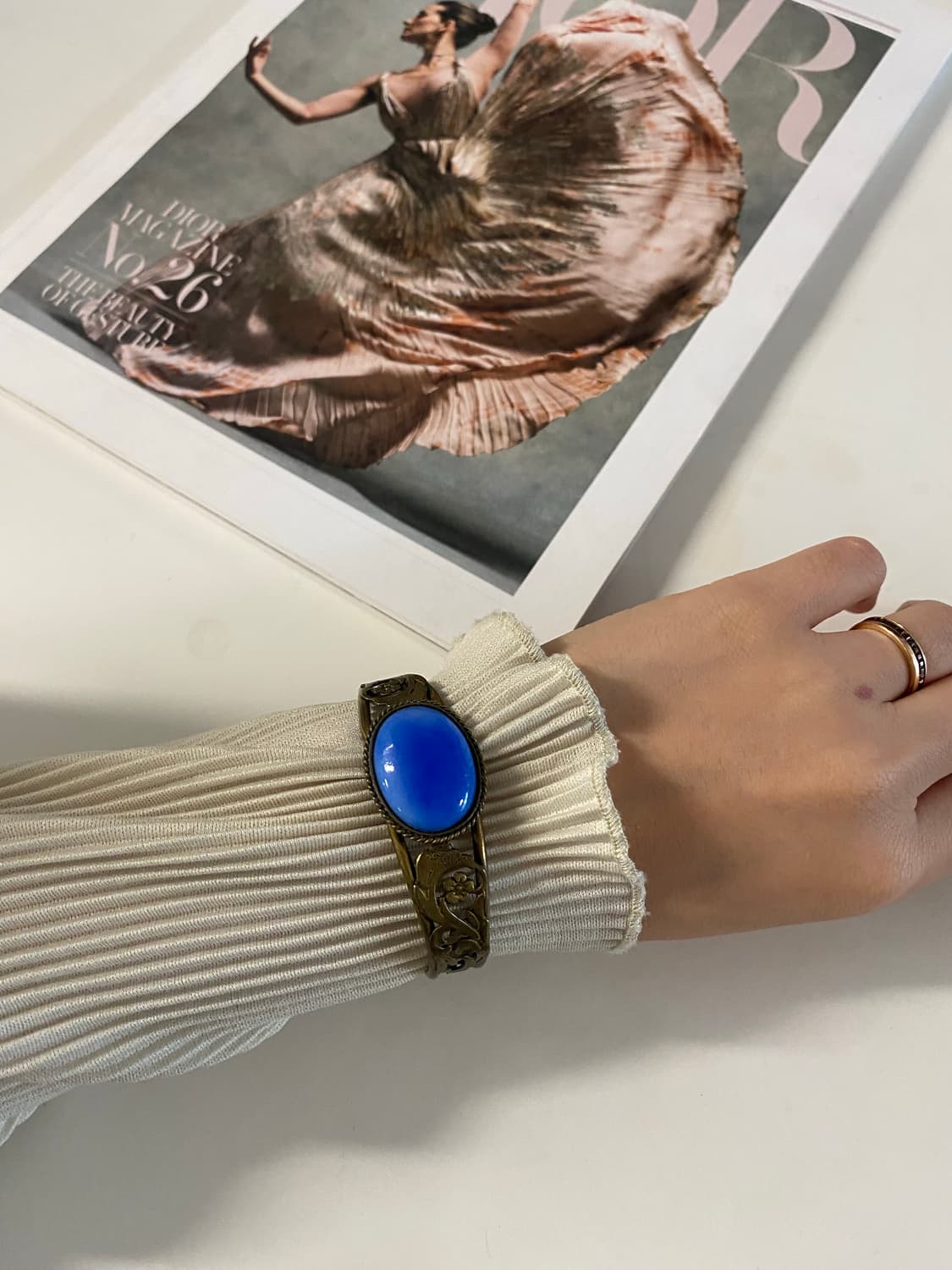 빈티지 카보숑 스톤 팔찌 뱅글 팔찌 상품이미지2