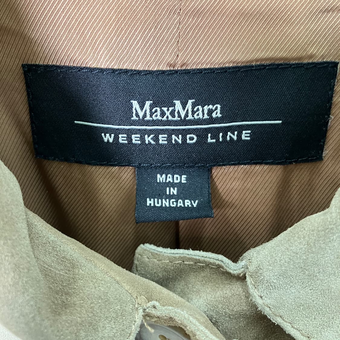 막스마라 베이지 스웨이드 자켓 40 상품이미지3