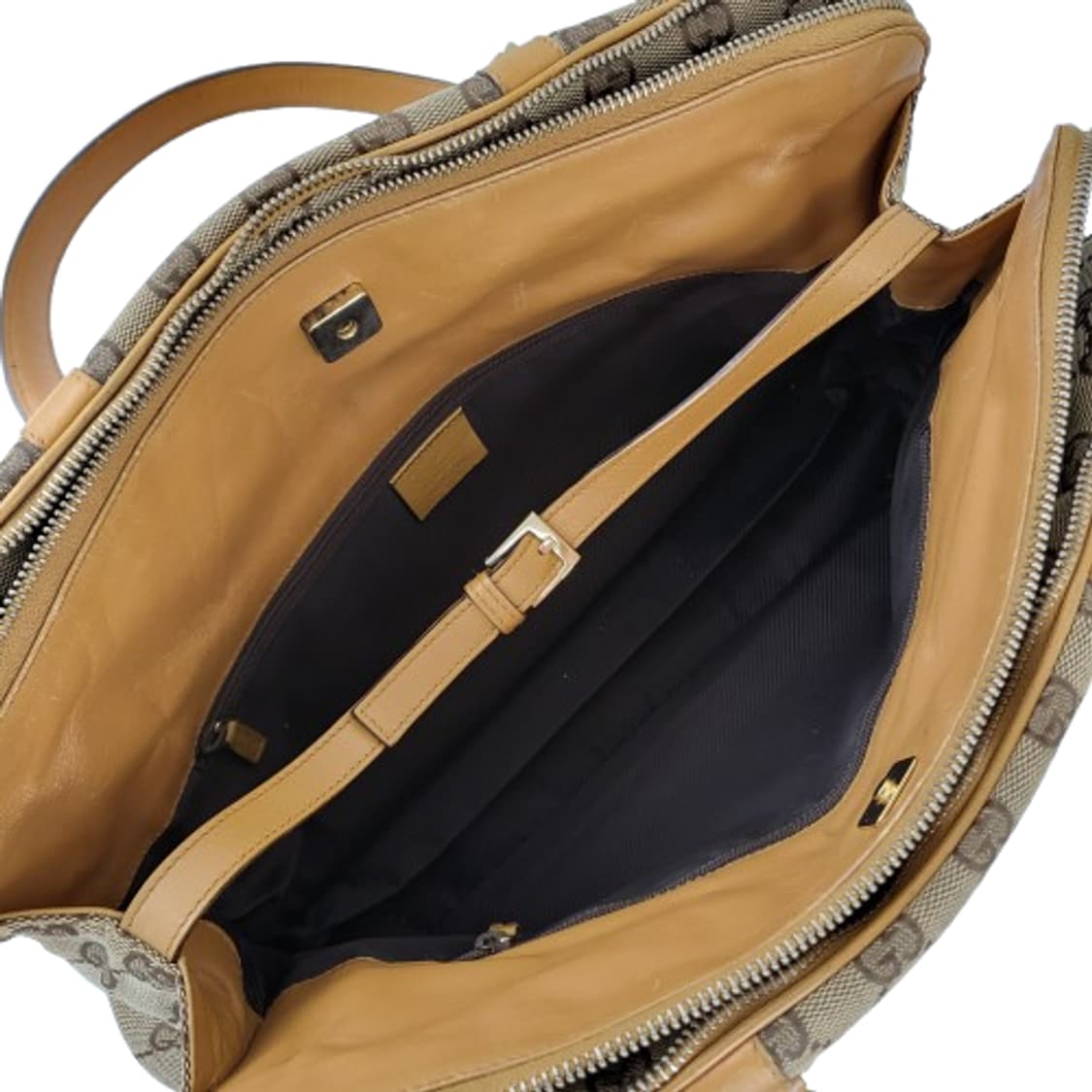 정품 구찌 빈티지 GG 로고 자가드 캔버스 토트/숄더백 상품이미지10