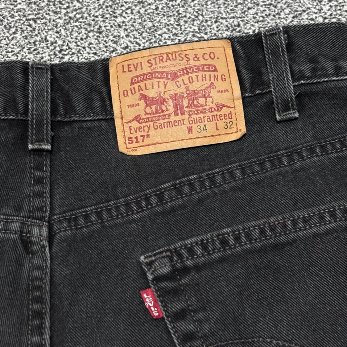 00s 빈티지 리바이스 517 블랙 허리41cm 상품이미지5