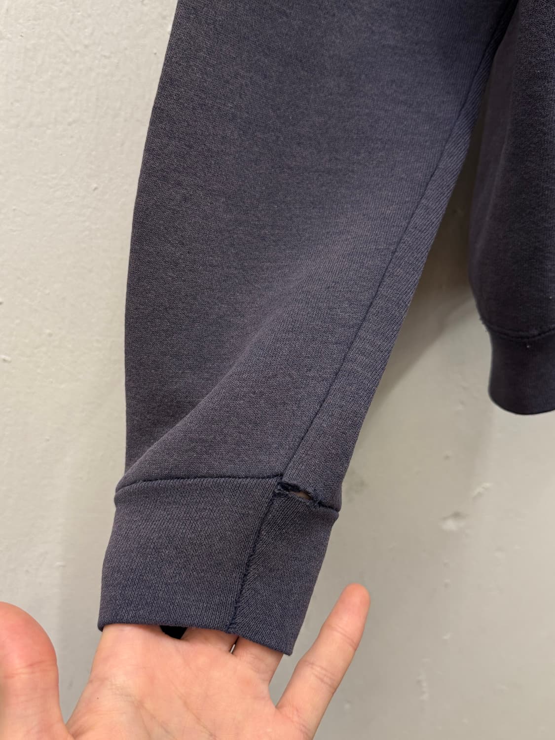 S) 90s USA EDWIN SPORTS Faded Navy Sweat 상품이미지4