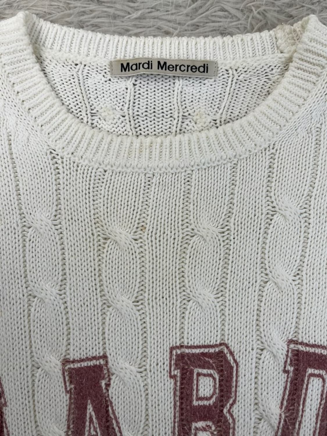 마르디 메크르디 꽈배기 반팔 니트/#3557 상품이미지6