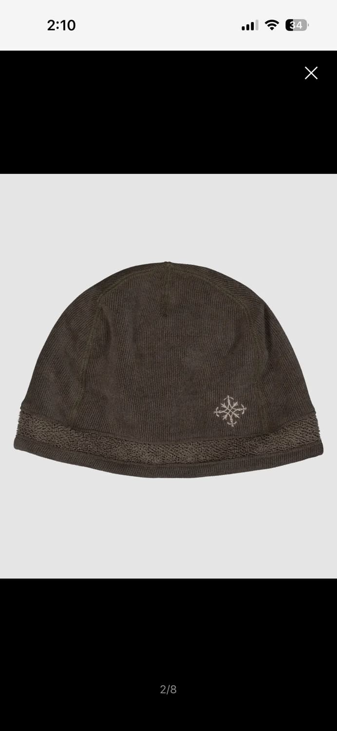 슬로우애시드 플리스 부쉬 비니 브라운 상품이미지1