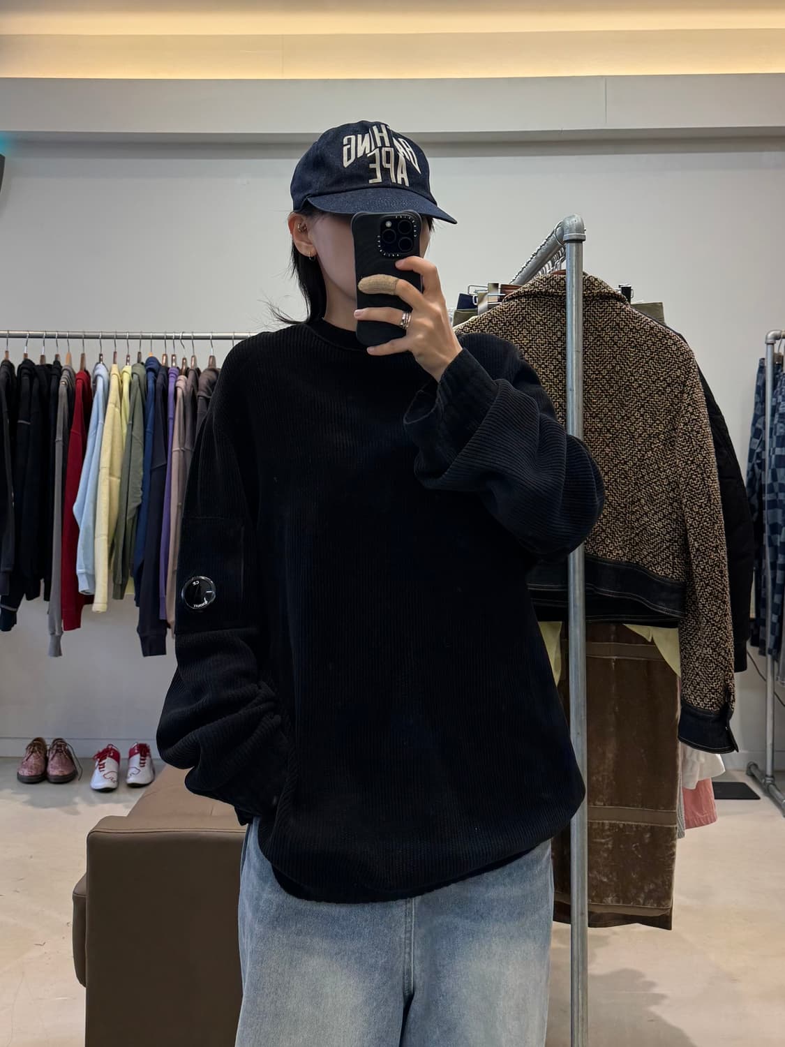 씨피컴퍼니 풀 립 크루넥 니트 상품이미지5