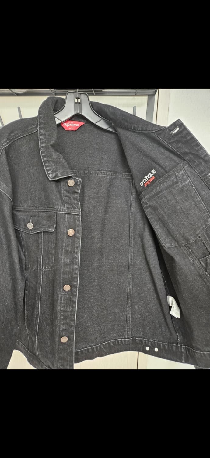 슈프림 데님 트러커 자켓 블랙 - 25SS 상품이미지2