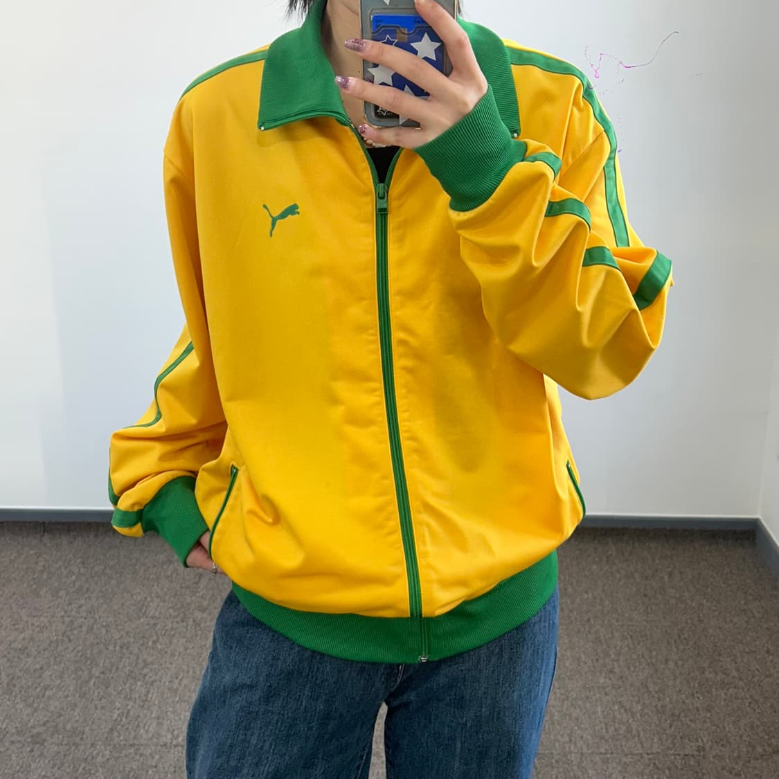 Puma 퓨마 jamach 옐로우 그린 배색 져지  상품이미지1