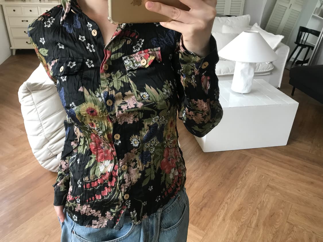 vintage pattern blouse 상품이미지5