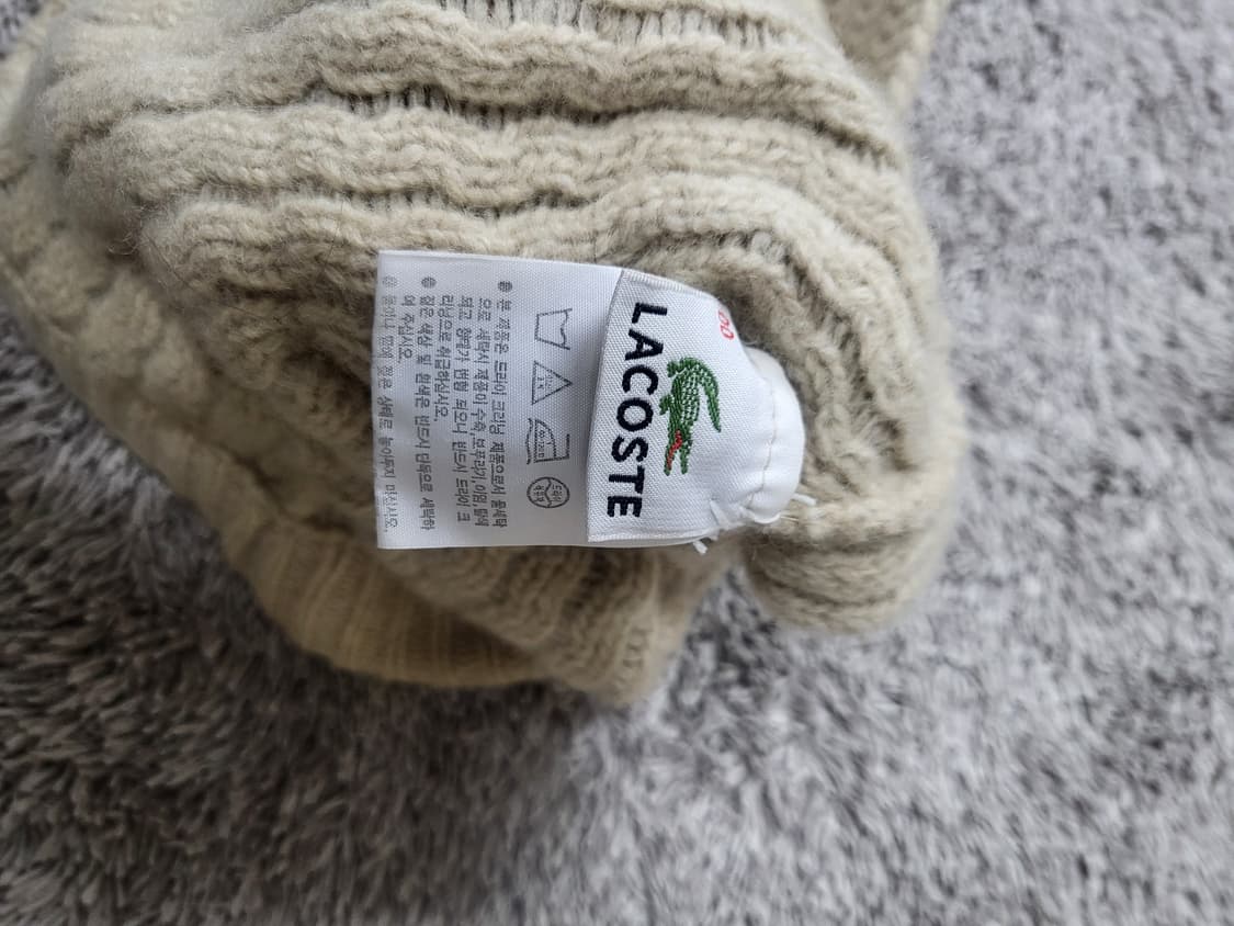 라코스테 니트 캡 모자 베이지 울모자 상품이미지7