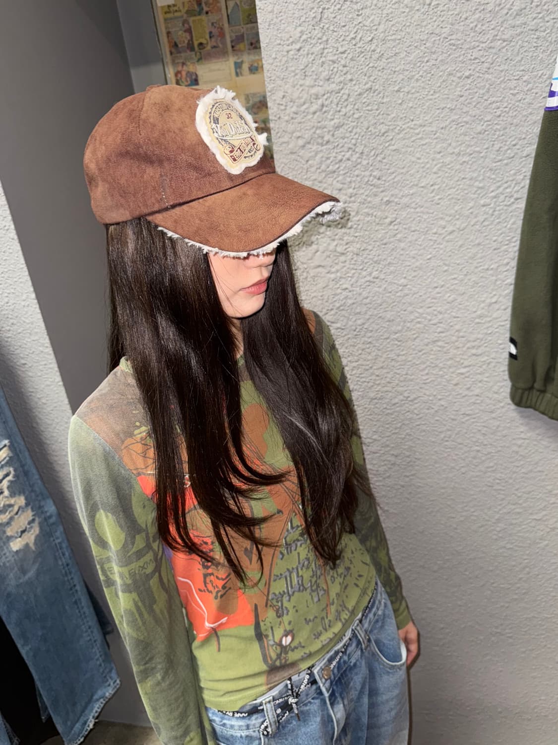 VonDutch 본더치 브라운 무스탕 볼캡 상품이미지7