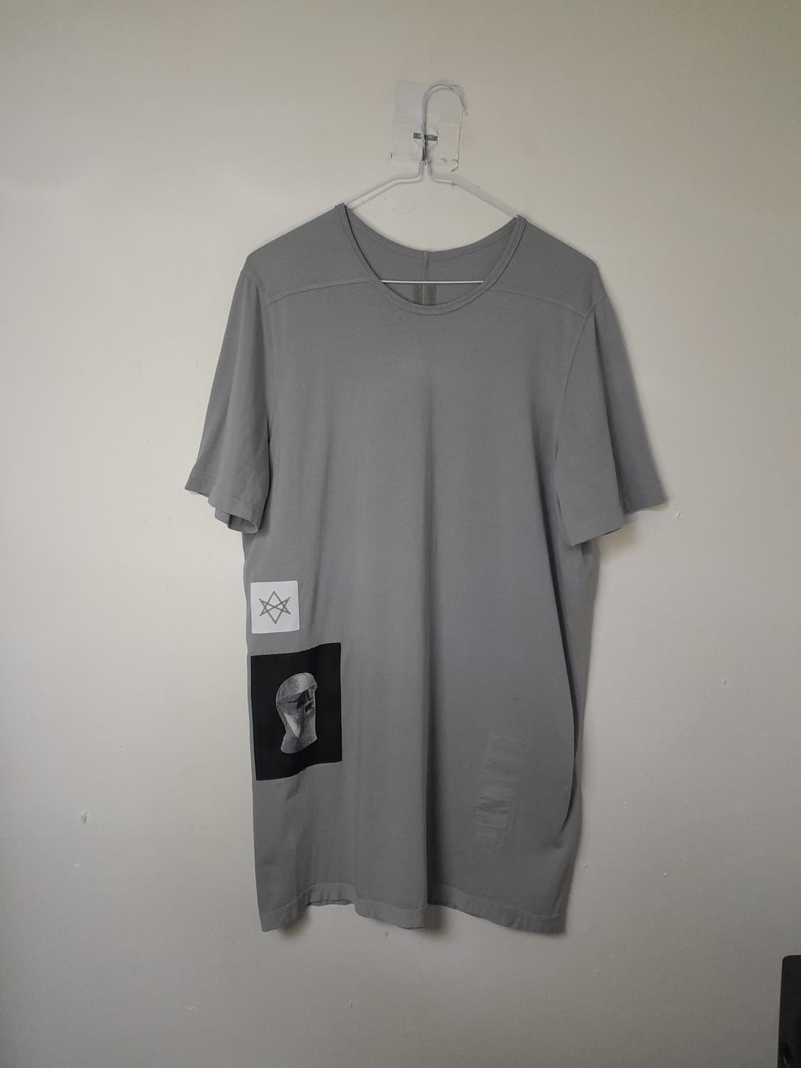 릭오웬스 다크쉐도우 프린팅 반팔 티셔츠 XS/95~100 상품이미지1