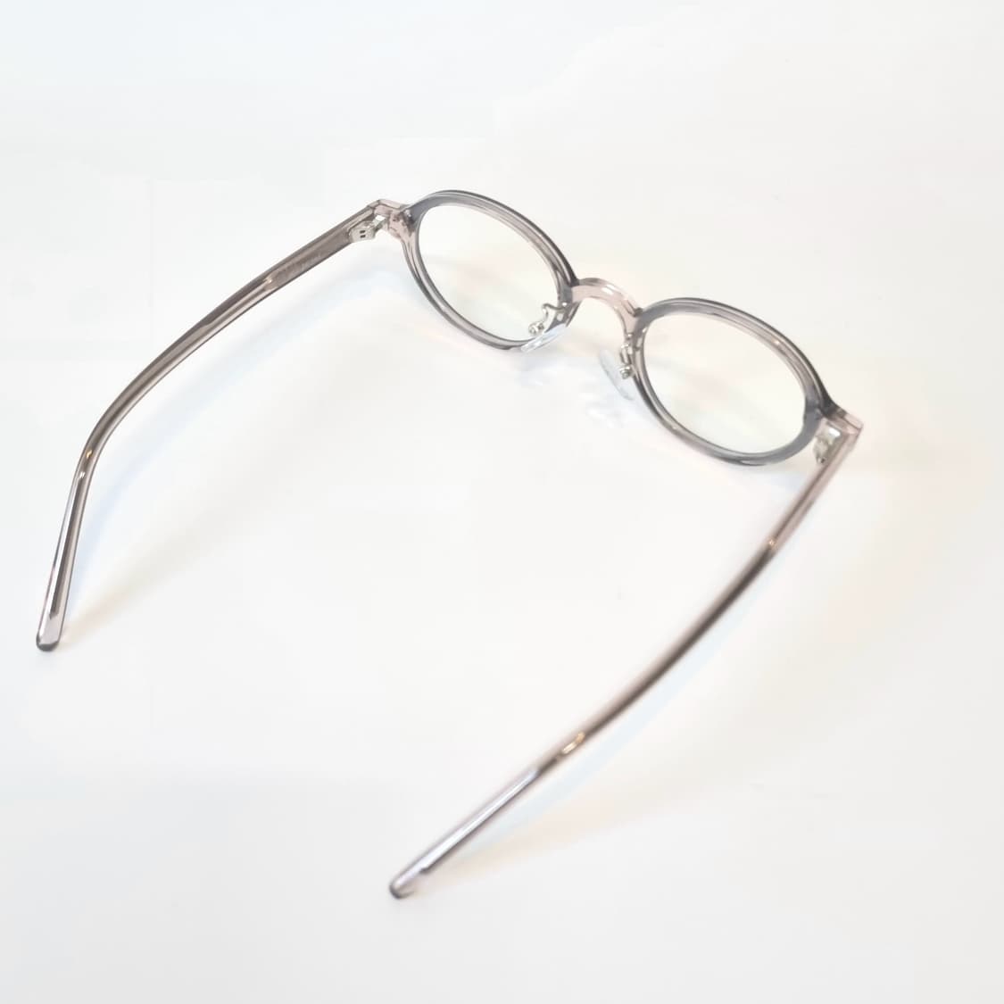 오벌 인디언핑크&그레이 코받침있는 뿔테 상품이미지8