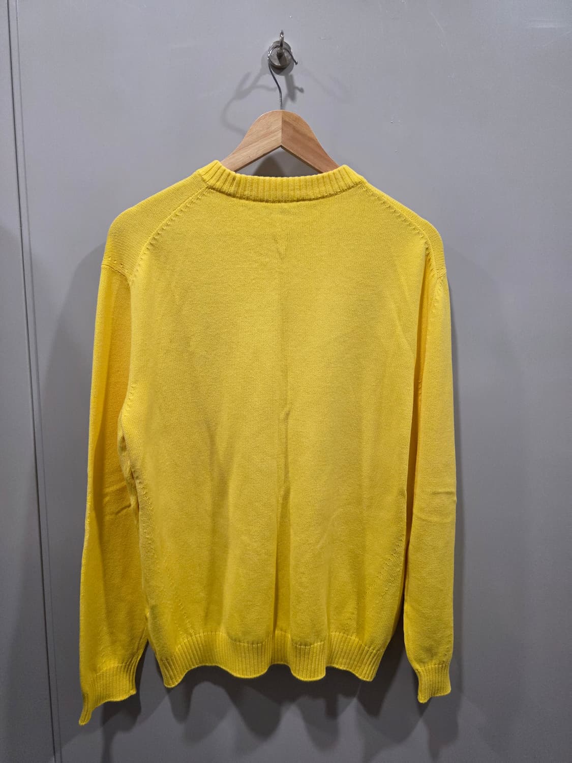 DKNY 남성 옐로우 코튼 니트 스웨터 상품이미지3