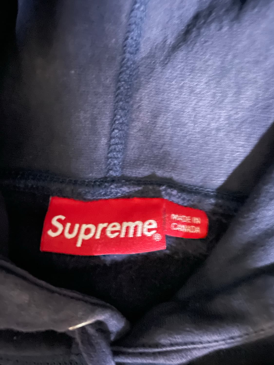 [XXL] 21FW 슈프림 펄 로고 후드 스웨트셔츠 네이비 상품이미지2