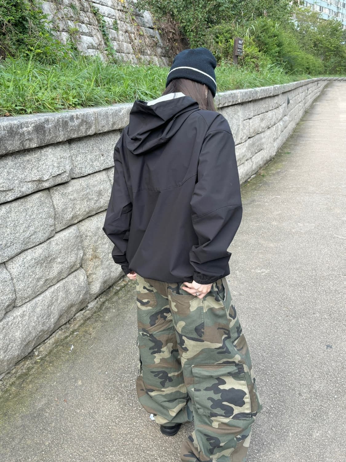 [unisex] 스톰가드 고어텍스 윈드브레이커-black 상품이미지3