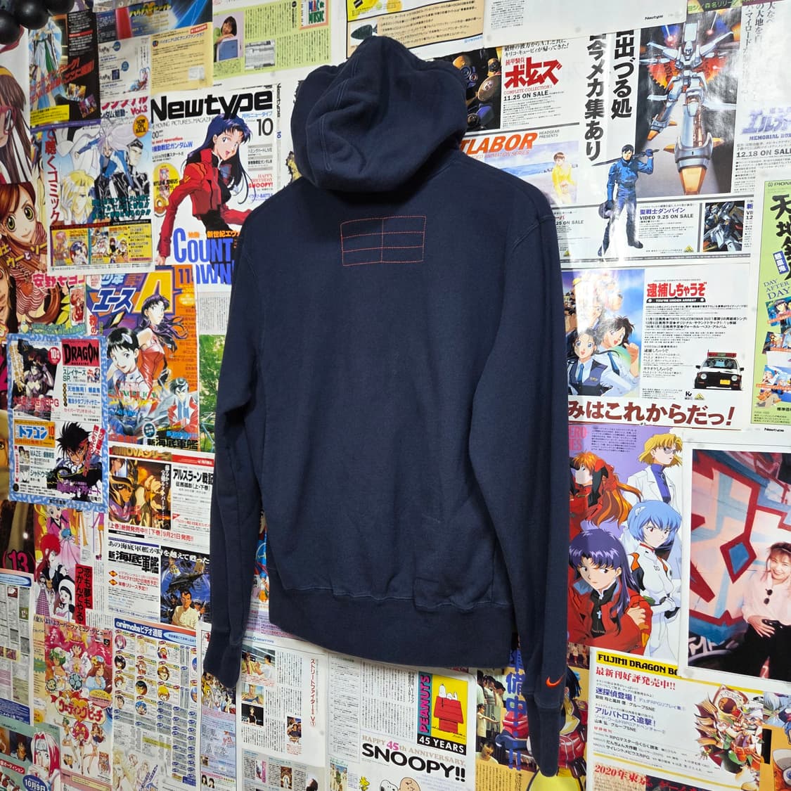 나이키 00'S 스티치 빅로고 네이비 후드집업 상품이미지5