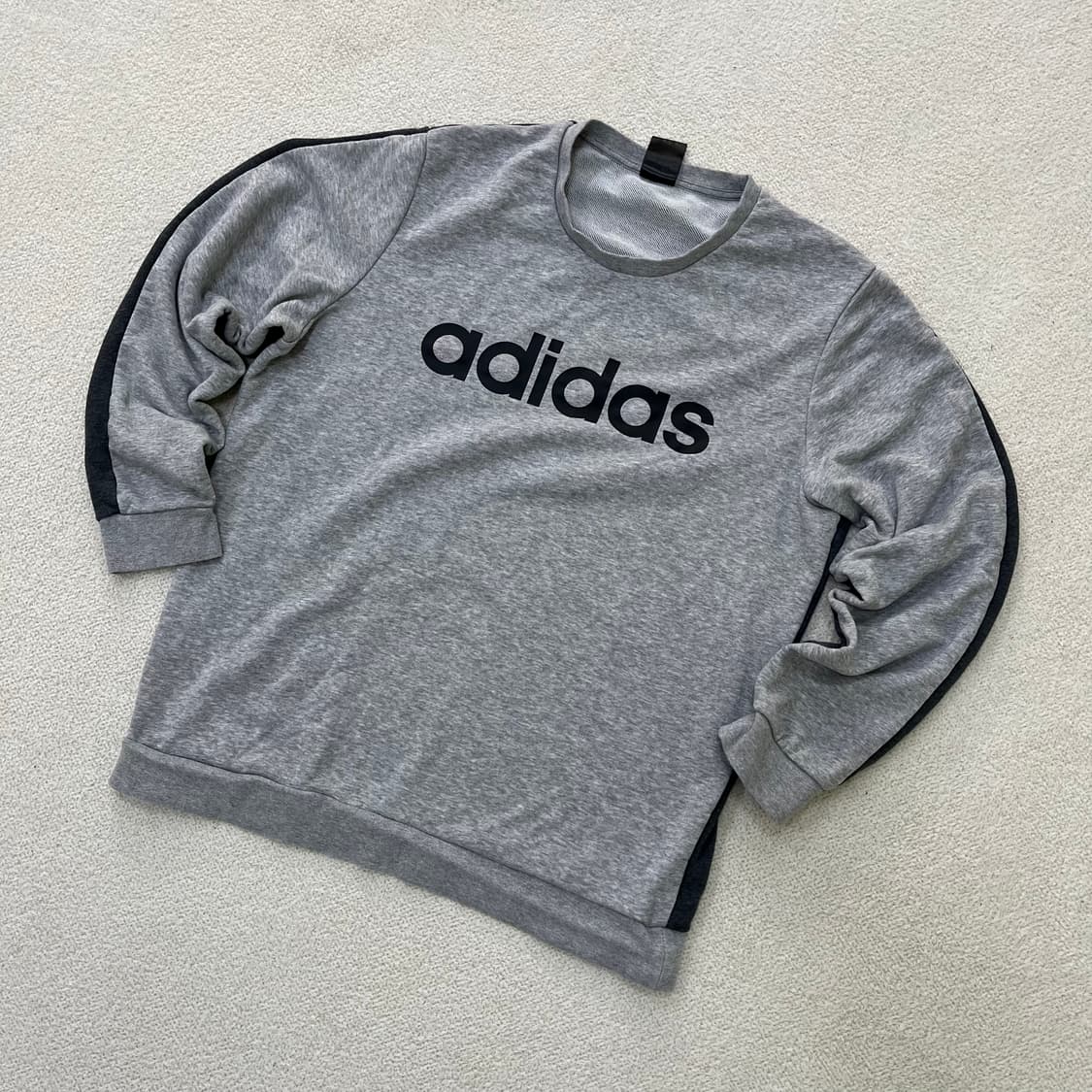 3XL 아디다스 빅로고 긴팔 맨투맨 0325M 상품이미지1