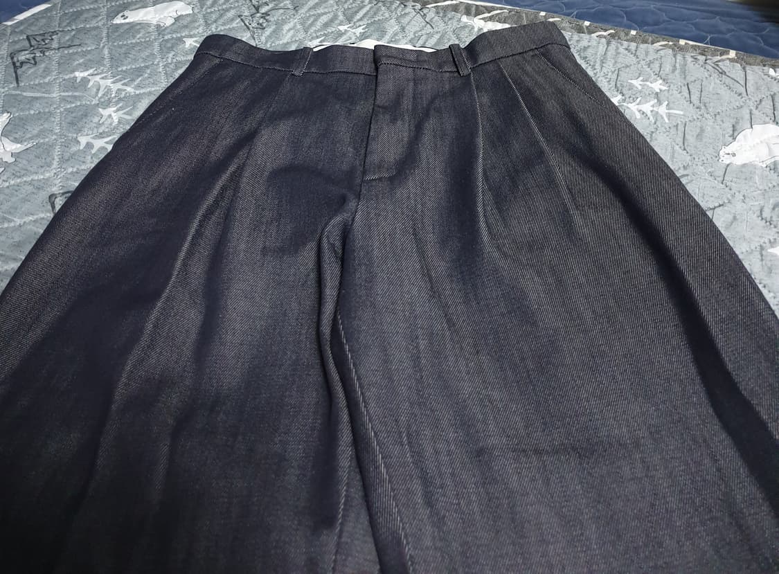 아베크 디자인 투턱 생지 데님팬츠 (M) 상품이미지2