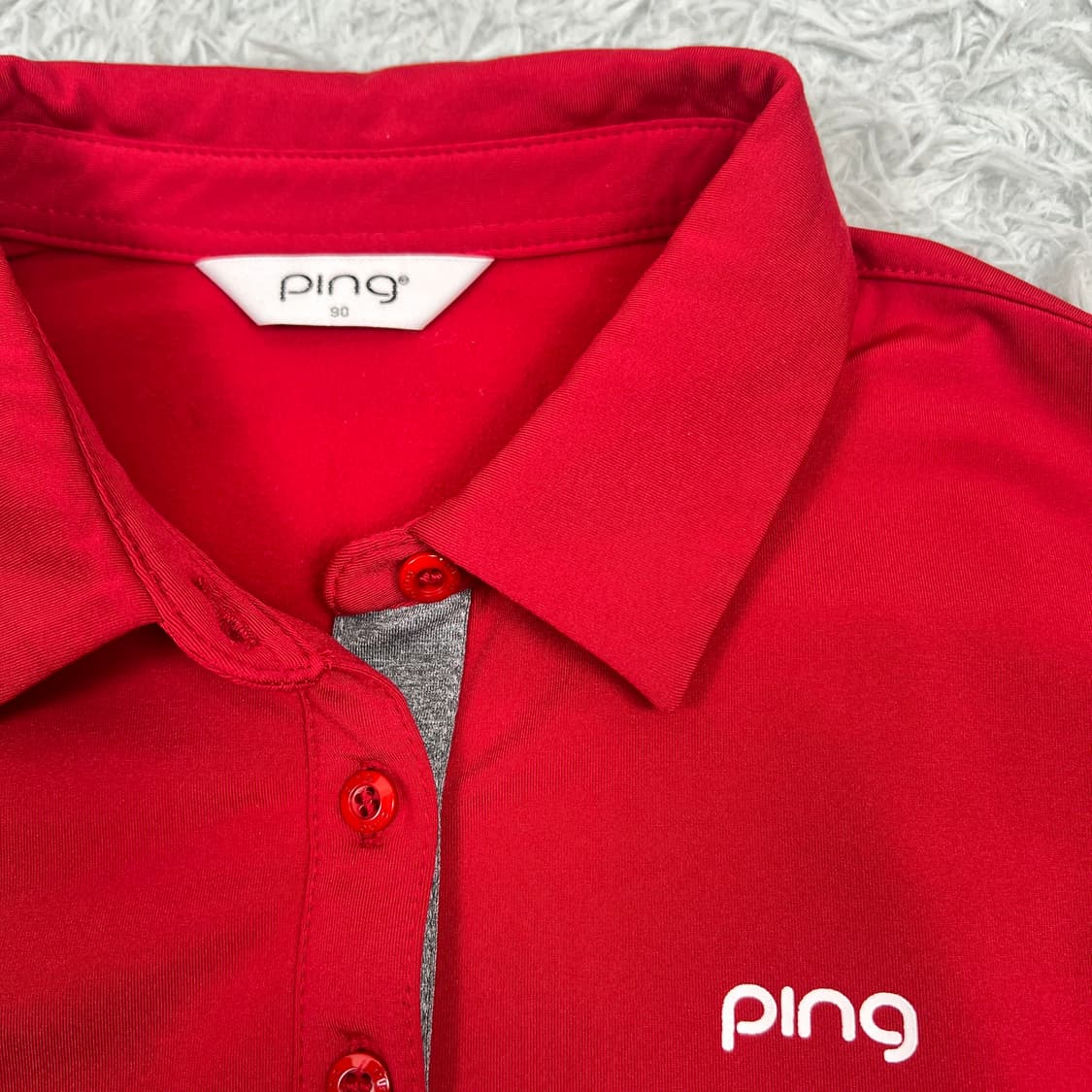 PING 여성 플래킷 배색 기모티셔츠 90 상품이미지6