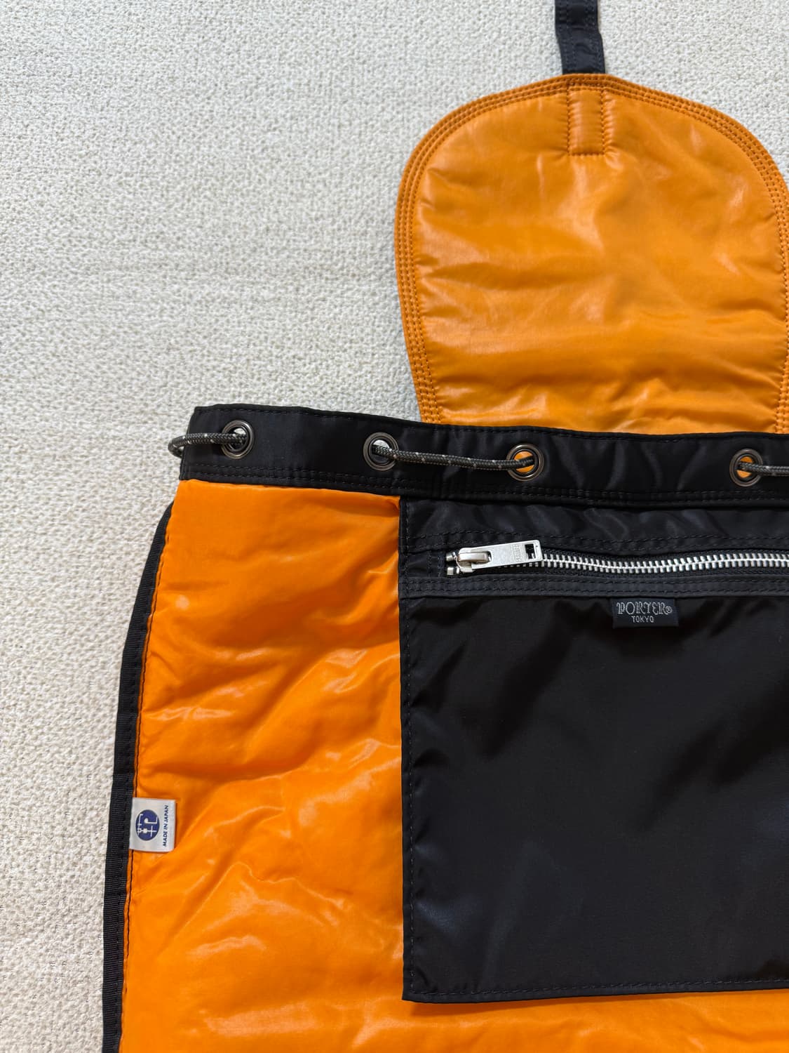 (신형) PORTER 포터 탱커 백팩 럭색 지퍼 블랙 상품이미지10