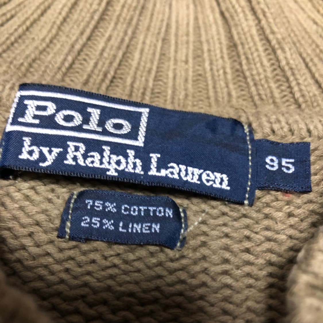 폴로 랄프로렌 니트 카키 희귀 상품이미지4
