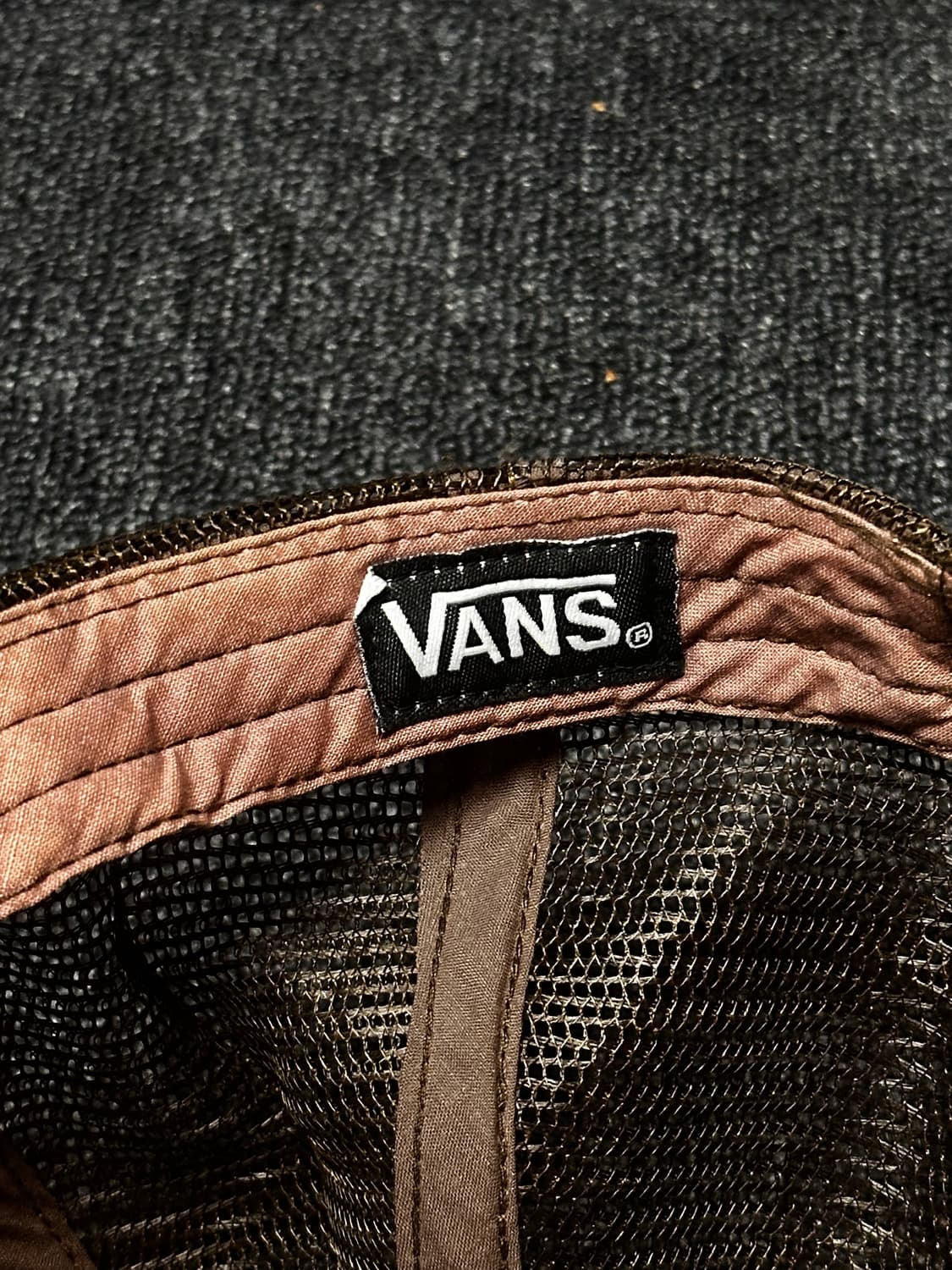 Old vans 반스 올드스쿨 블루 브라운 메쉬캡 상품이미지5