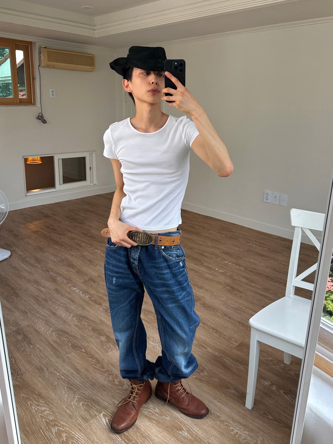 Pull & Bear 개더링 루즈 스트레이트 진 상품이미지2