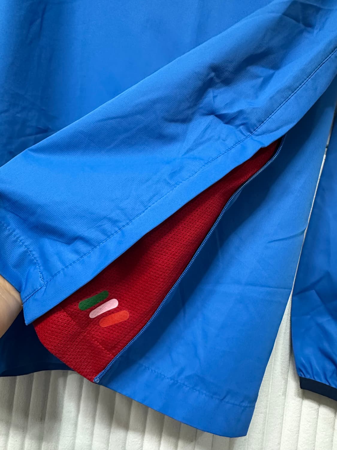 Kappa 빈티지 감성 웜업 XL 블루 트레이닝 바람막이 상품이미지7