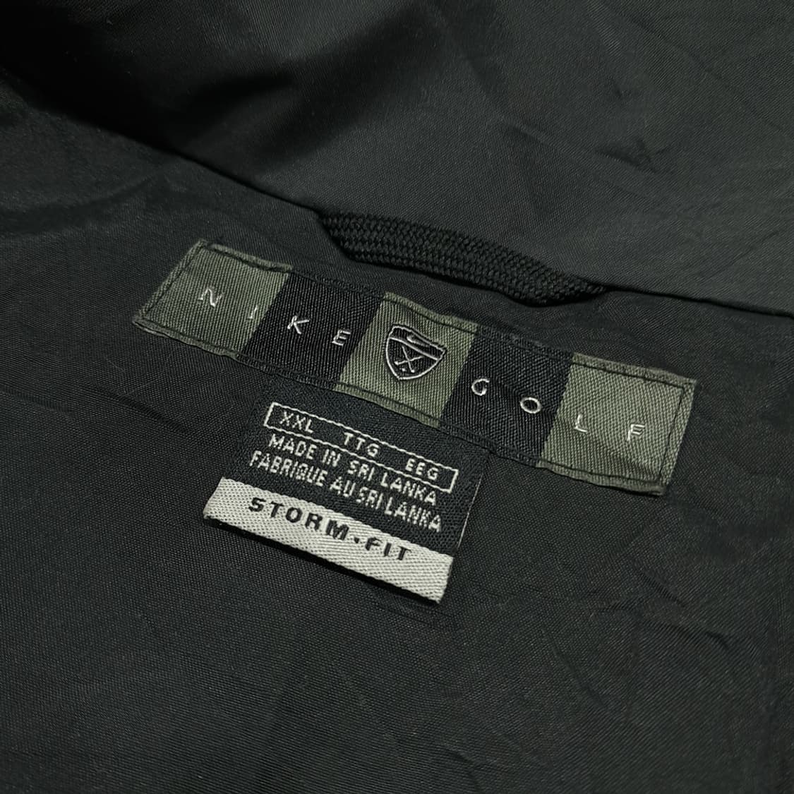 CK051 2XL 나이키골프 00s 스톰핏 하프집업 블랙 바람막이 자켓 상품이미지3