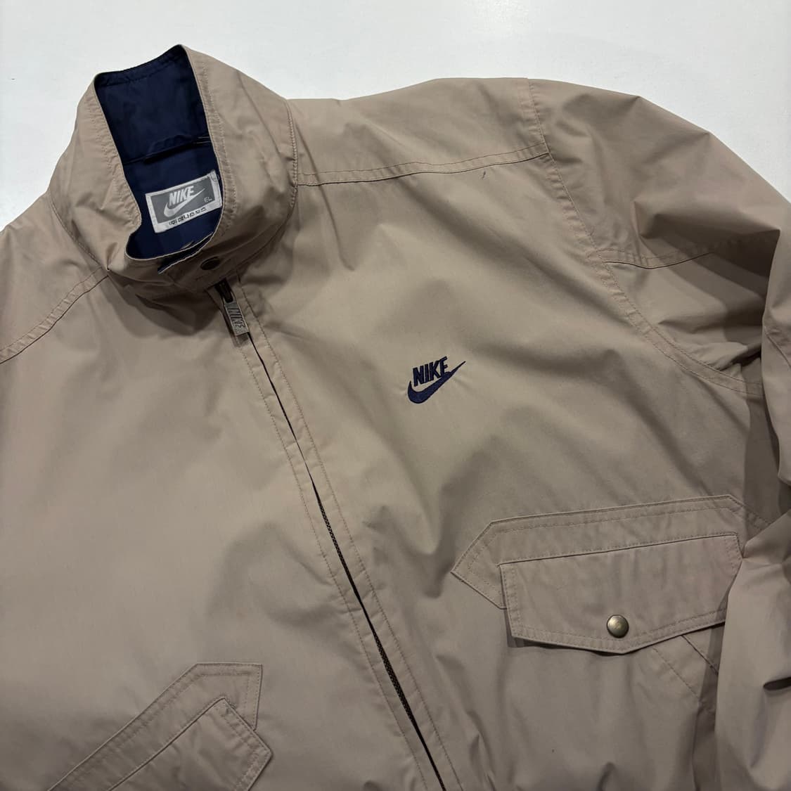[L] 90s 나이키 빈티지 포켓 베이지 바람막이 자켓 D537 상품이미지3