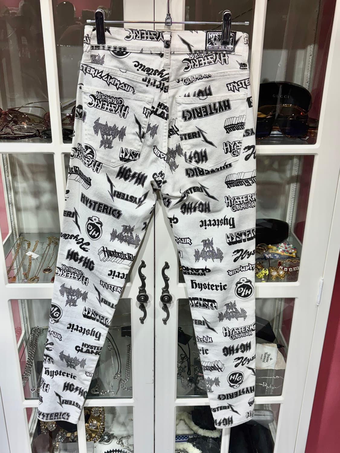 hysteric glamour 히스테릭 글래머 로고 패턴 스키니 팬츠 상품이미지3