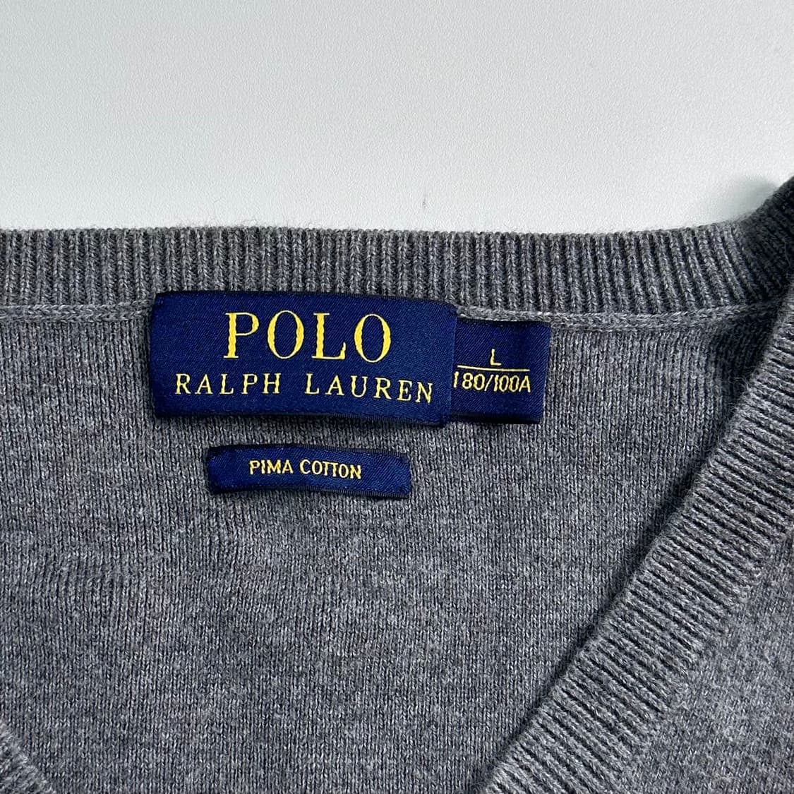폴로 랄프로렌 그레이 코튼 니트 상품이미지6