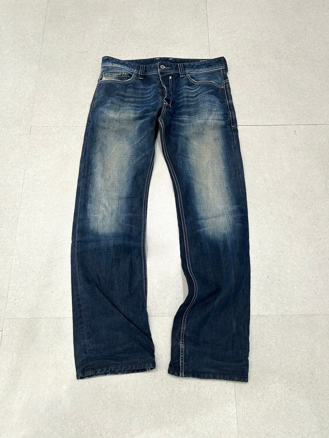 디젤 2000s 블루 워싱 데님진 상품이미지5