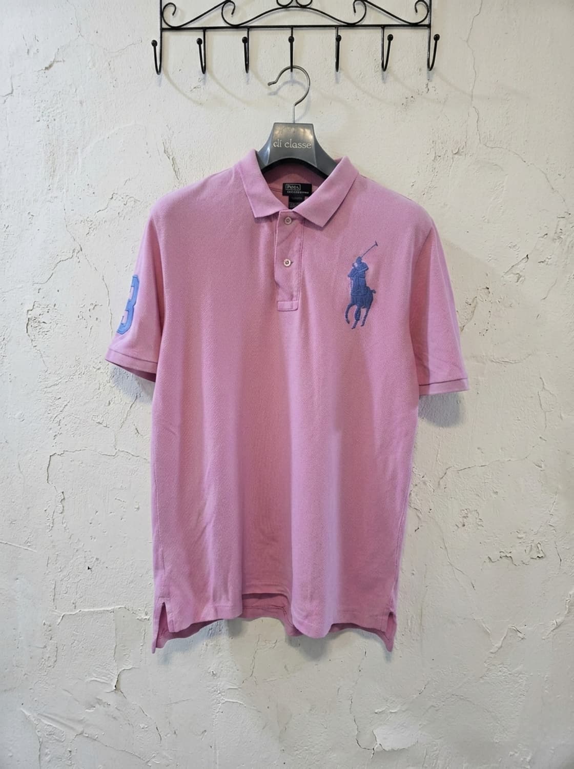 폴로 랄프로렌 빅포니 핑크 카라티 66/77 상품이미지1