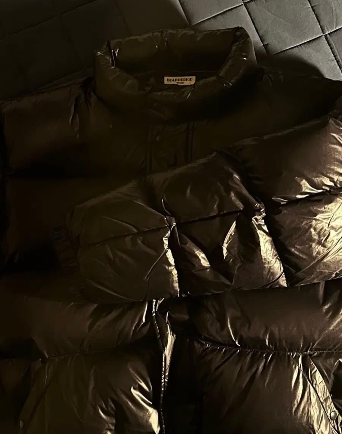 비얼디드키드 에디슨 구스다운 블랙 패딩 자켓 XL 상품이미지3