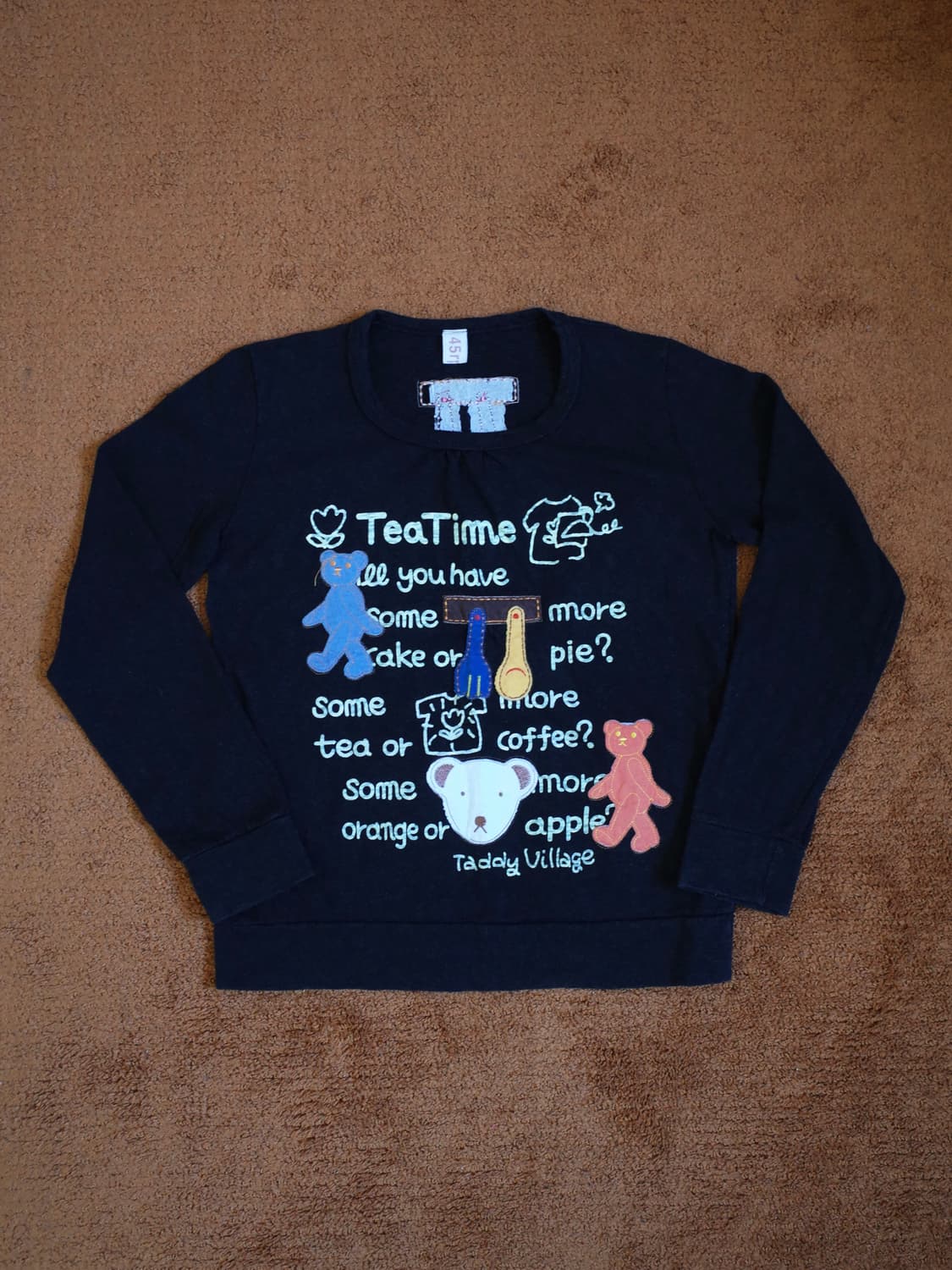 45rpm 아플리케 자수 긴팔티 상품이미지2