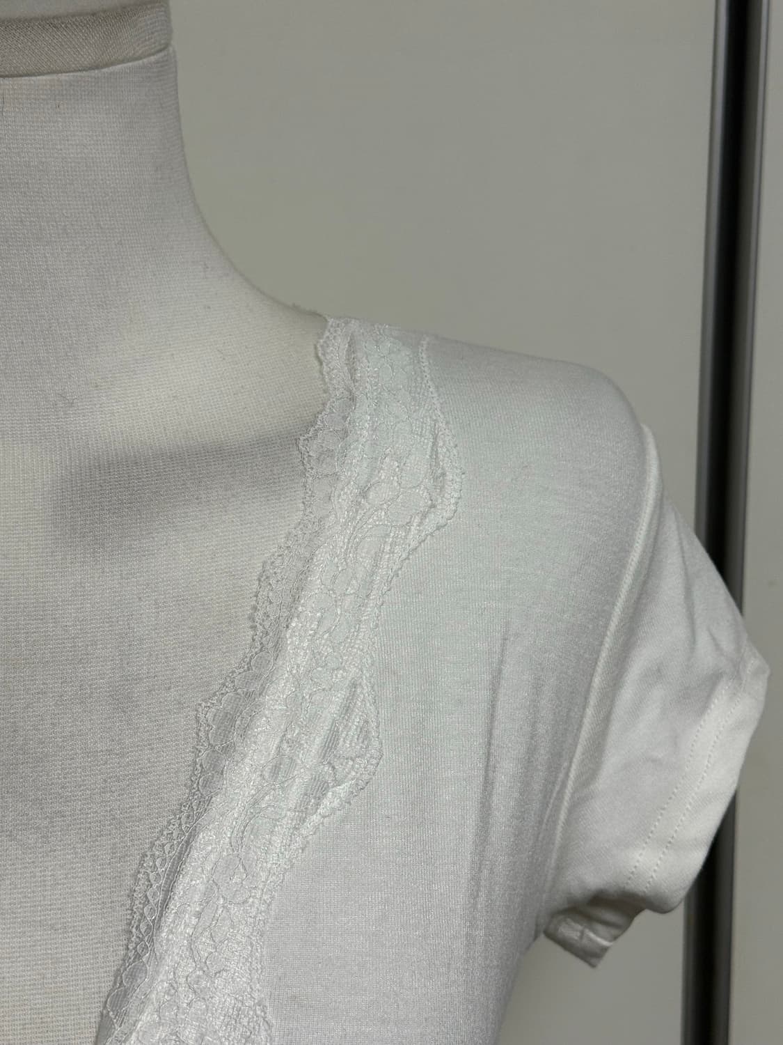 레이스 리본 반팔  상품이미지2