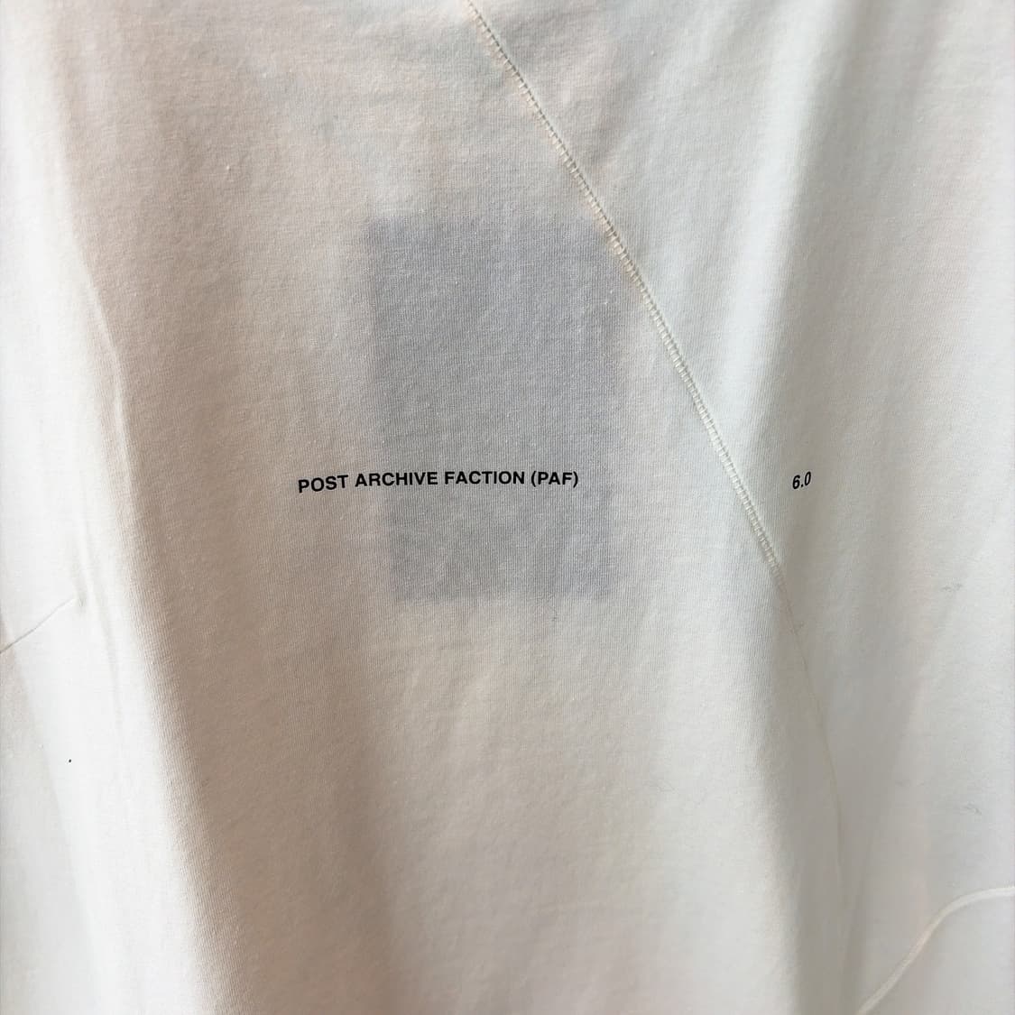 (정품/새상품) PAF 포스트 아카이브 팩션 남성 6.0 화이트 티셔츠 상품이미지5