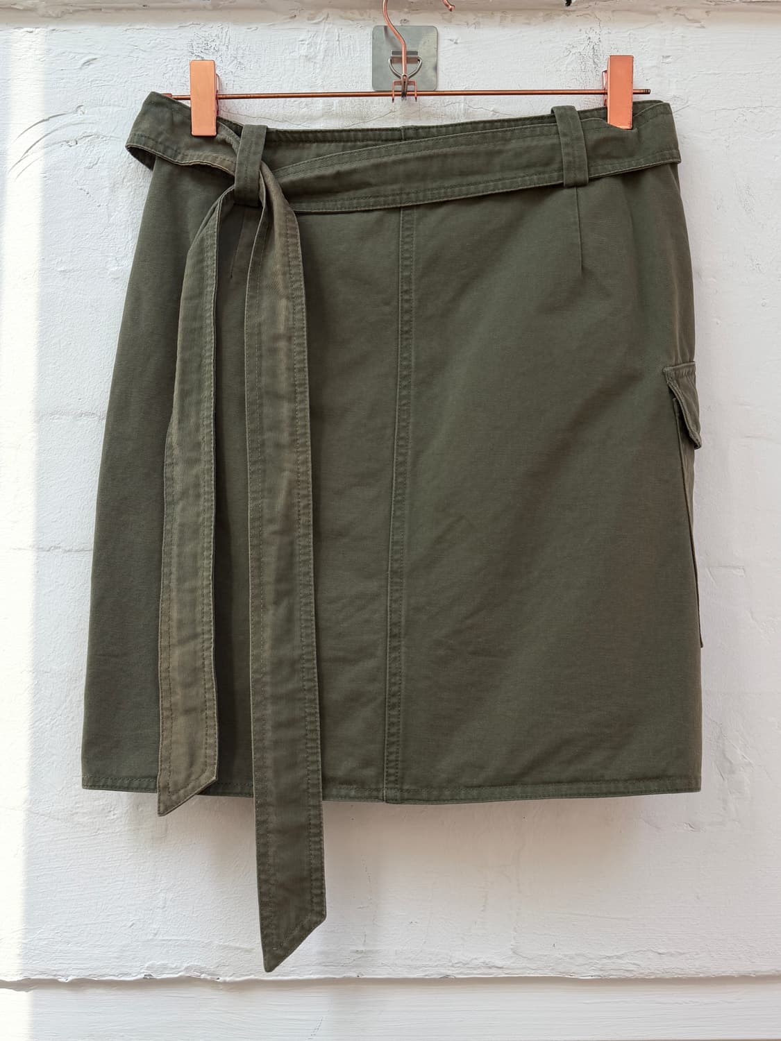 Isabel marant 카키 미니 랩 스커트 상품이미지5