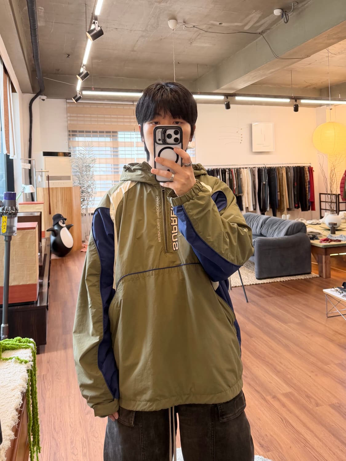 슈프림 22FW 패널드 하프 집 풀오버 상품이미지3